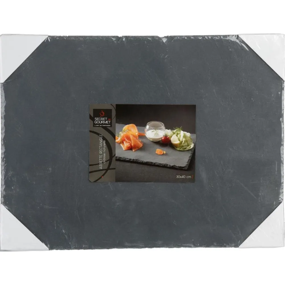 Talerz z kamienia łupkowego 30x40 cm * Secret de Gourmet Outlet