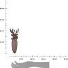 Termometr ścienny żeliwny jeleń 22cm
