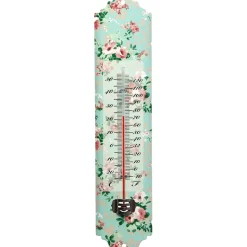 Termometr ścienny z motywem róży 30 cm