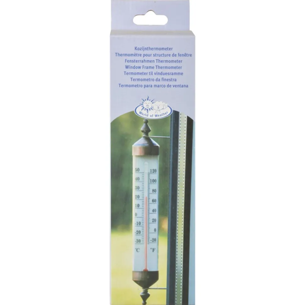 Termometr okienny z higrometrem obrotowy h24,8 cm
