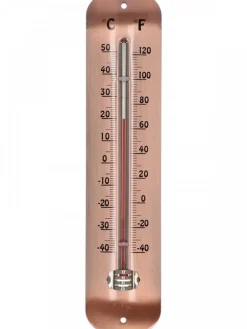 Termometr zewnętrzny w kolorze miedzi ze stali nierdzewnej 30 cm
