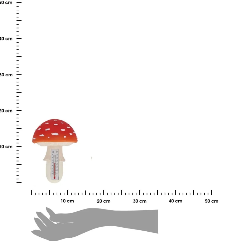 Termometr ścienny w kształcie muchomora 16,7 cm * Esschert Design Discount