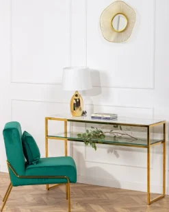 Toaletka Natia Gold White 120 cm