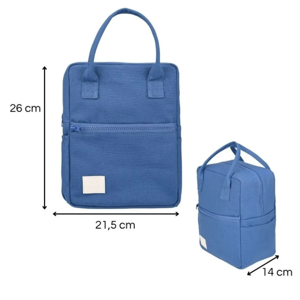 Torba na lunch z paskiem 7 L Denim Blue