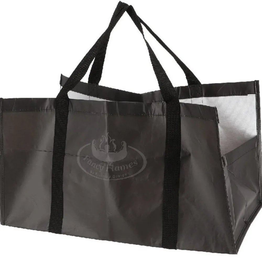Torba na drewno kominkowe czarna rPET 20l * Esschert Design Sale