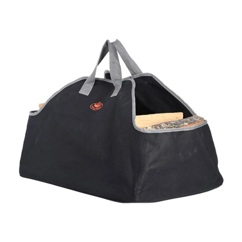 Torba na drewno kominkowe czarna * Esschert Design Hot