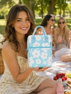 Torba termiczna na lunch 7 L Blue Daisy * Estia Discount