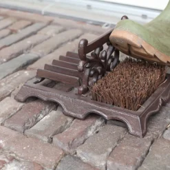 Tradycyjna skrobaczka do butów ze szczotką * Esschert Design Online