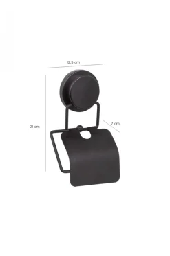 Uchwyt na papier toaletowy OKY LID BLACK