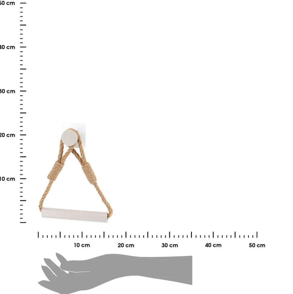 Uchwyt na papier toaletowy biały Hanger