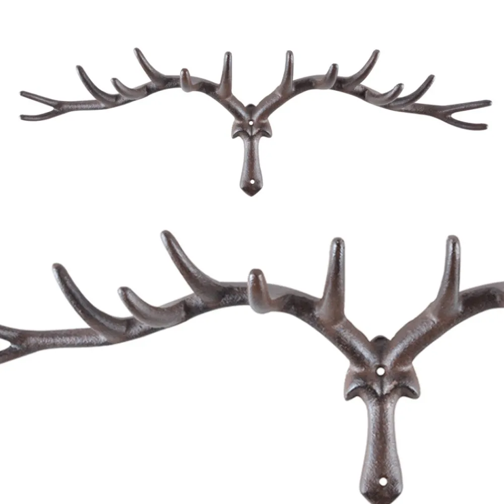 Uchwyt żeliwny duże poroże 63,5 cm * Esschert Design