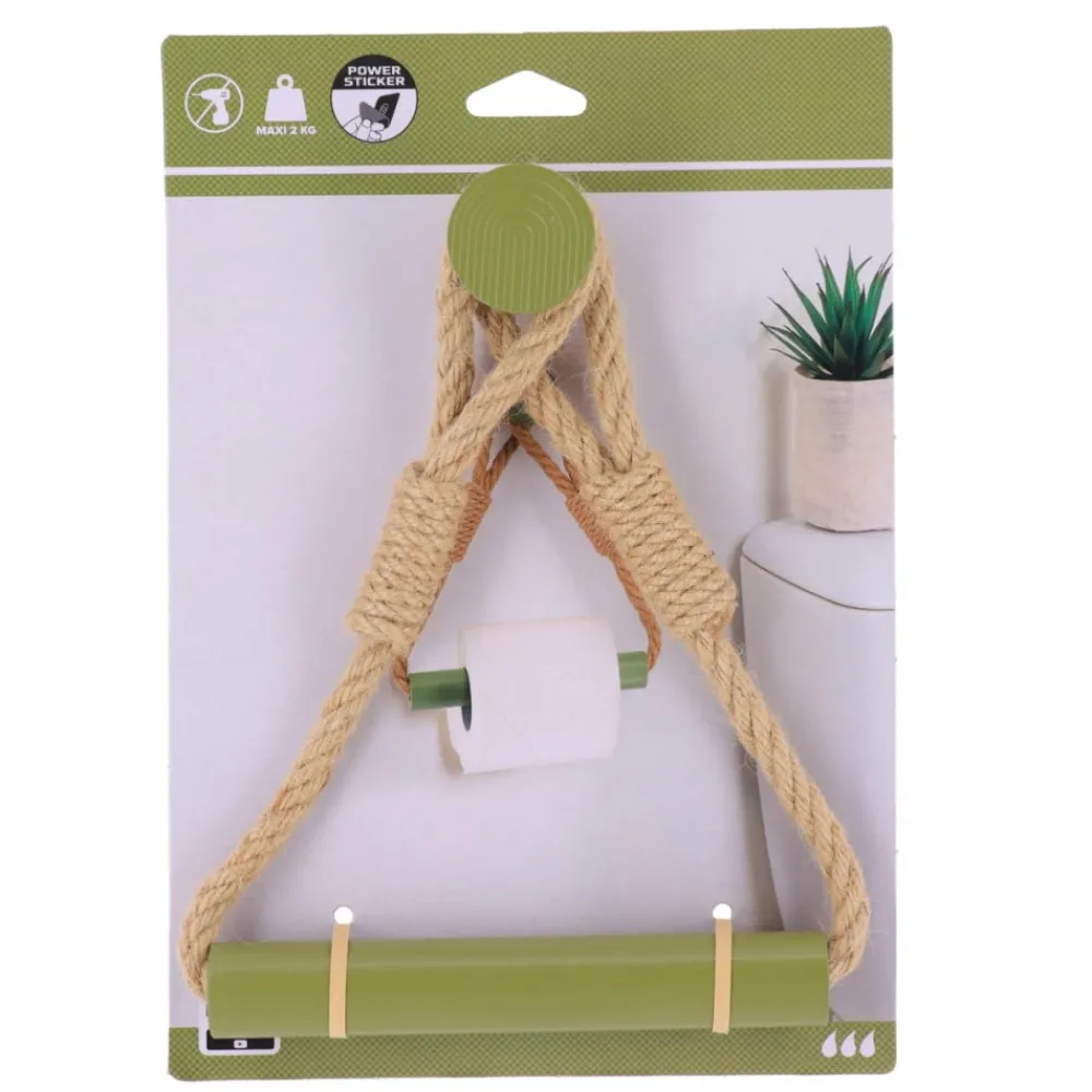 Uchwyt na papier toaletowy zielony Hanger * TENDANCE Hot