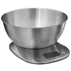 Waga kuchenna z miską srebrna Shelf