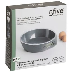 Waga kuchenna z miską szara Bowl * 5five Simply Smart