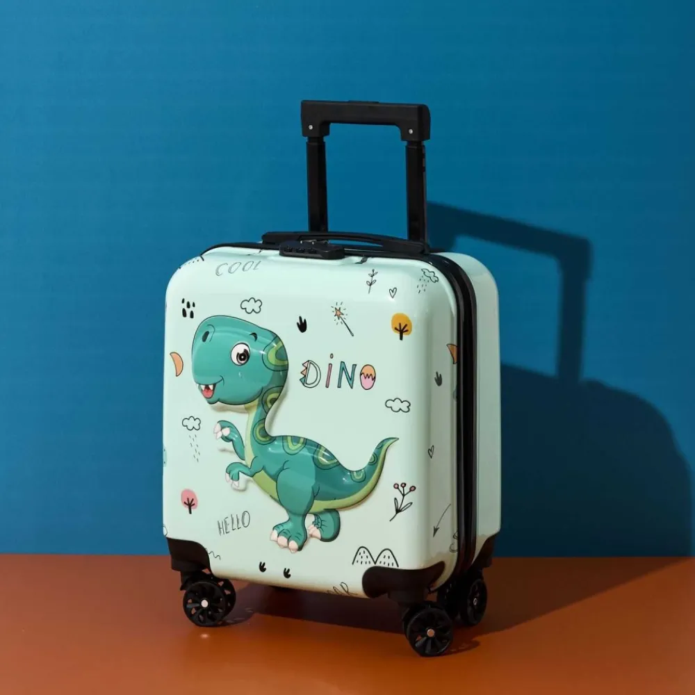 Walizka dziecięca kabinowa 3D dinozaur * HowHomely Discount