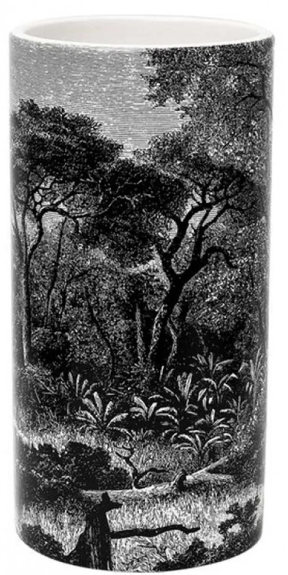 Wazon FOREST NOIR ceramika czarno-biały