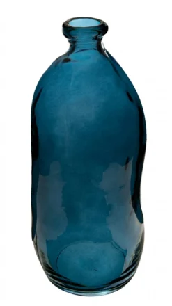 Wazon szklany Jeanne Blue z recyklingu
