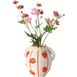 Wazon ceramiczny wzór w truskawki Fresas * Boltze Discount