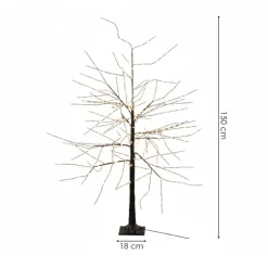 Świecące drzewko LED zewnętrzne h150 cm