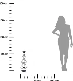 Świecznik choinka na tealighta 55 cm