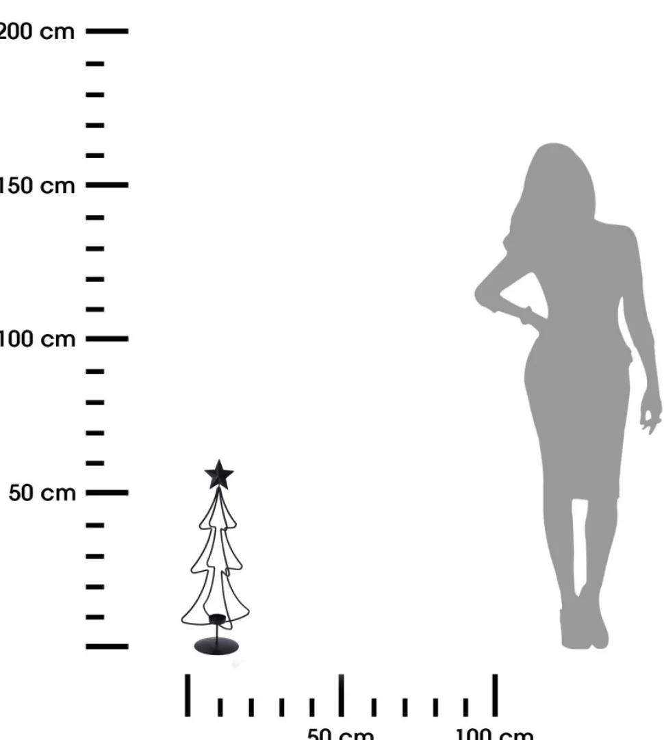 Świecznik choinka na tealighta 55 cm