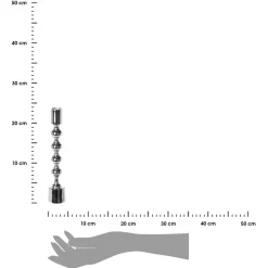 Świecznik srebrny w stylu glamour 23 cm