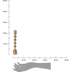 Świecznik złoty w stylu glamour 23 cm * H&S Decoration Discount