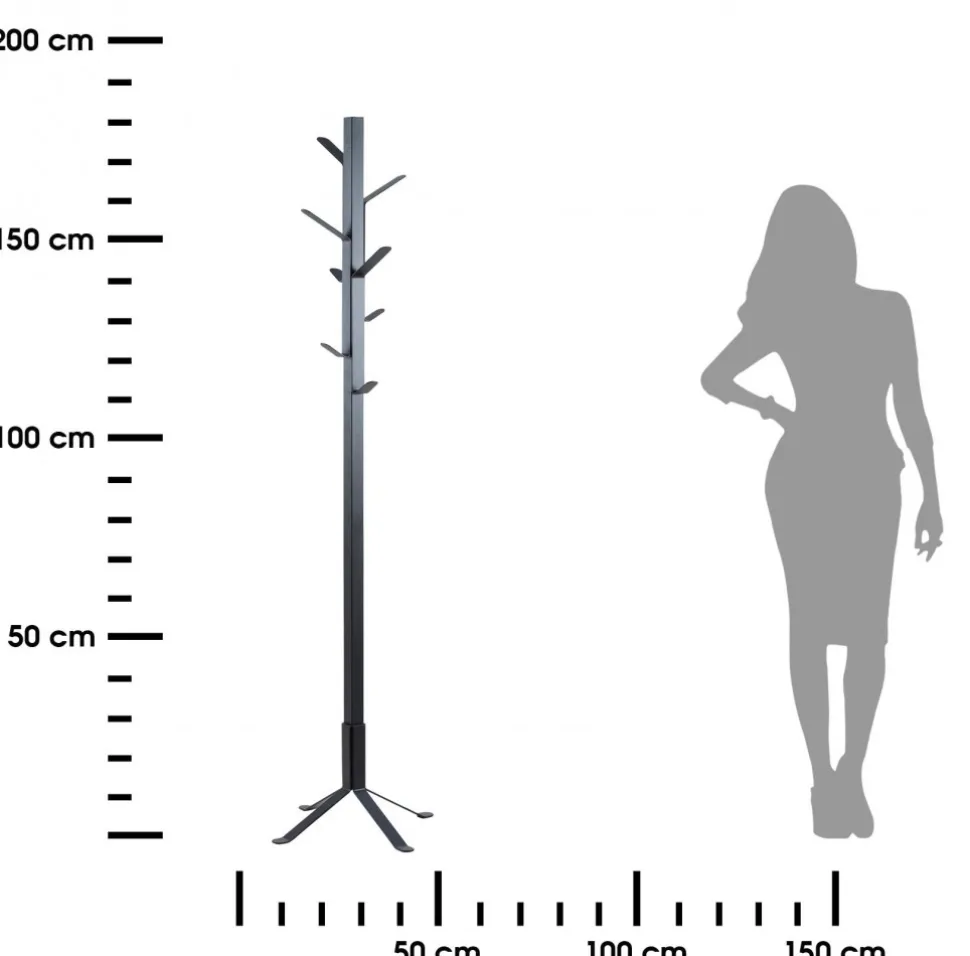 Wieszak na ubrania 8 haków 181 cm Vinson