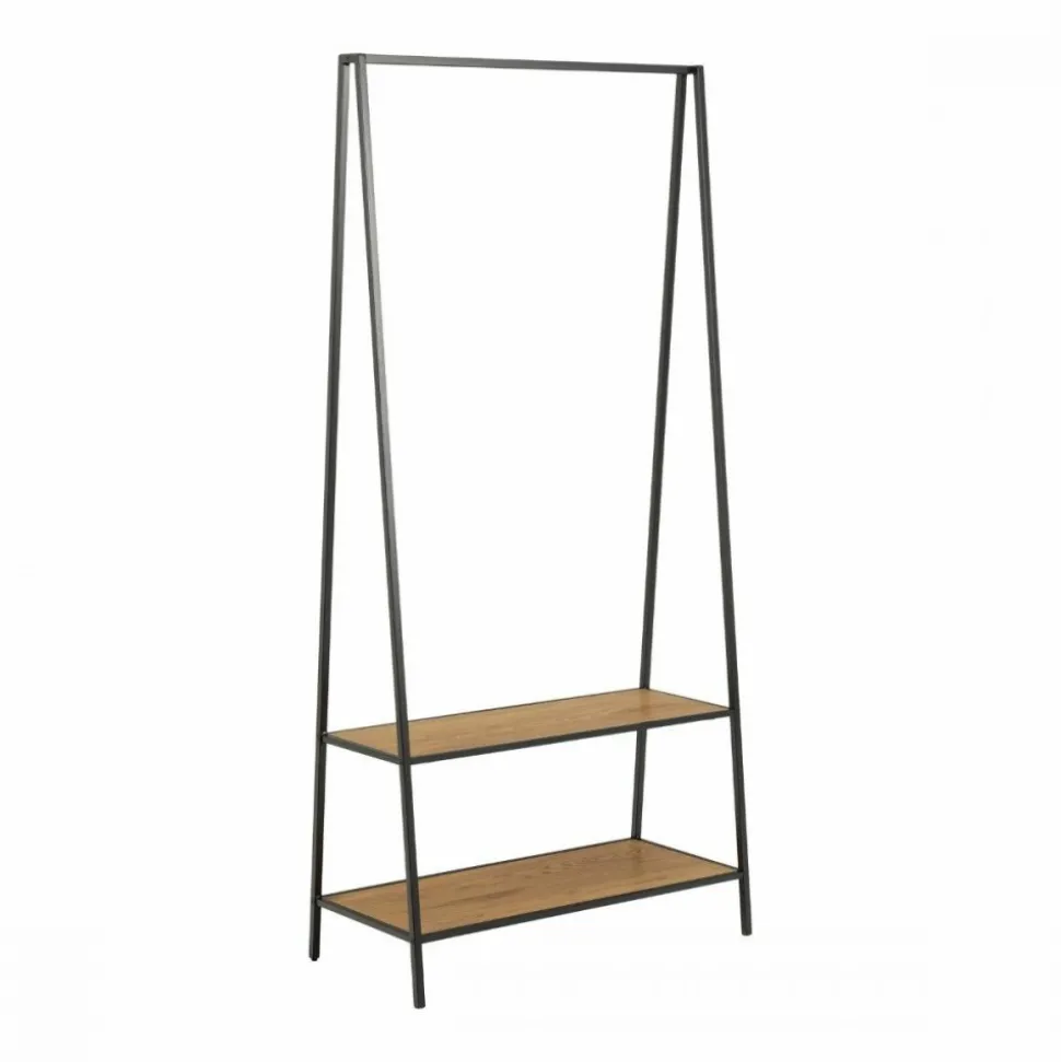 Wieszak na ubrania 2 półki loft Seaford