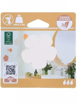 Wieszak ścienny bambusowy D5 FLOWER ivory * TENDANCE Online