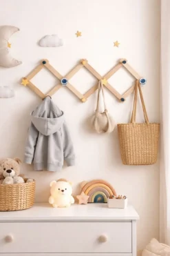 Wieszak ścienny 10 haczyków dla chłopców * HowHomely Outlet