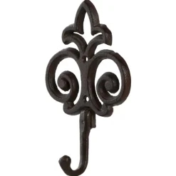 Wieszak Żeliwny na 1 haczyk Ornament Lilia * Esschert Design Outlet
