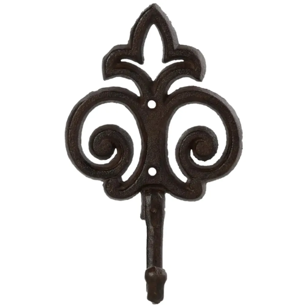 Wieszak Żeliwny na 1 haczyk Ornament Lilia * Esschert Design Outlet