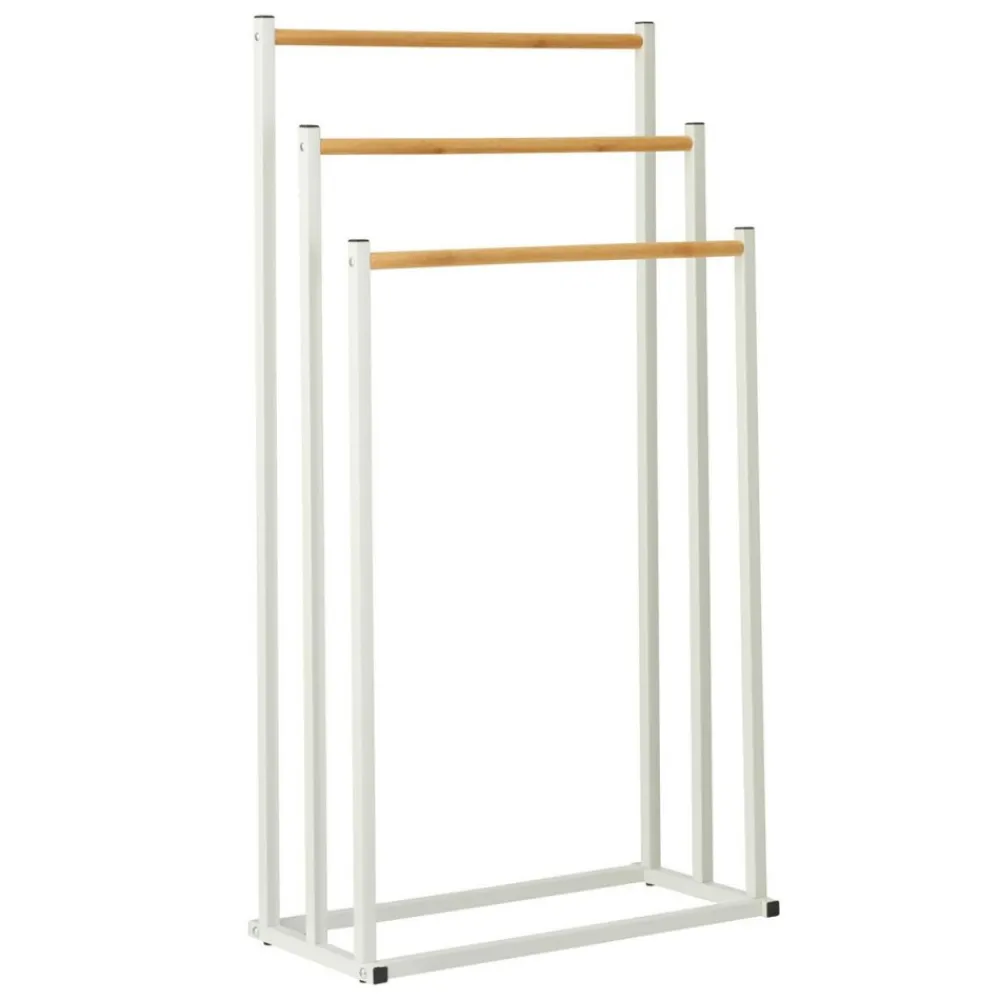 Wieszak na ręczniki biały h85 cm * Excellent Houseware Clearance