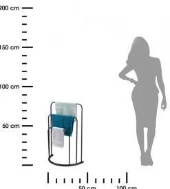 Wieszak na ręczniki stojący trzyramienny 75 cm * HowHomely Clearance
