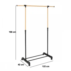 Wieszak na ubrania z regulacją 84-122 cm * 5five Simply Smart
