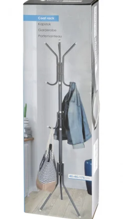 Wieszak stojący metalowy czarny 175 cm * H&S Decoration Outlet