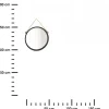 Wiszące okrągłe lustro 48 cm czarne