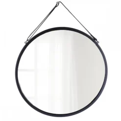 Wiszące lustro okrągłe 38 cm Anes czarne * TENDANCE Best
