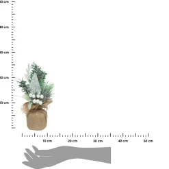 Świąteczne drzewko dekoracyjne 24cm białe * Atmosphera