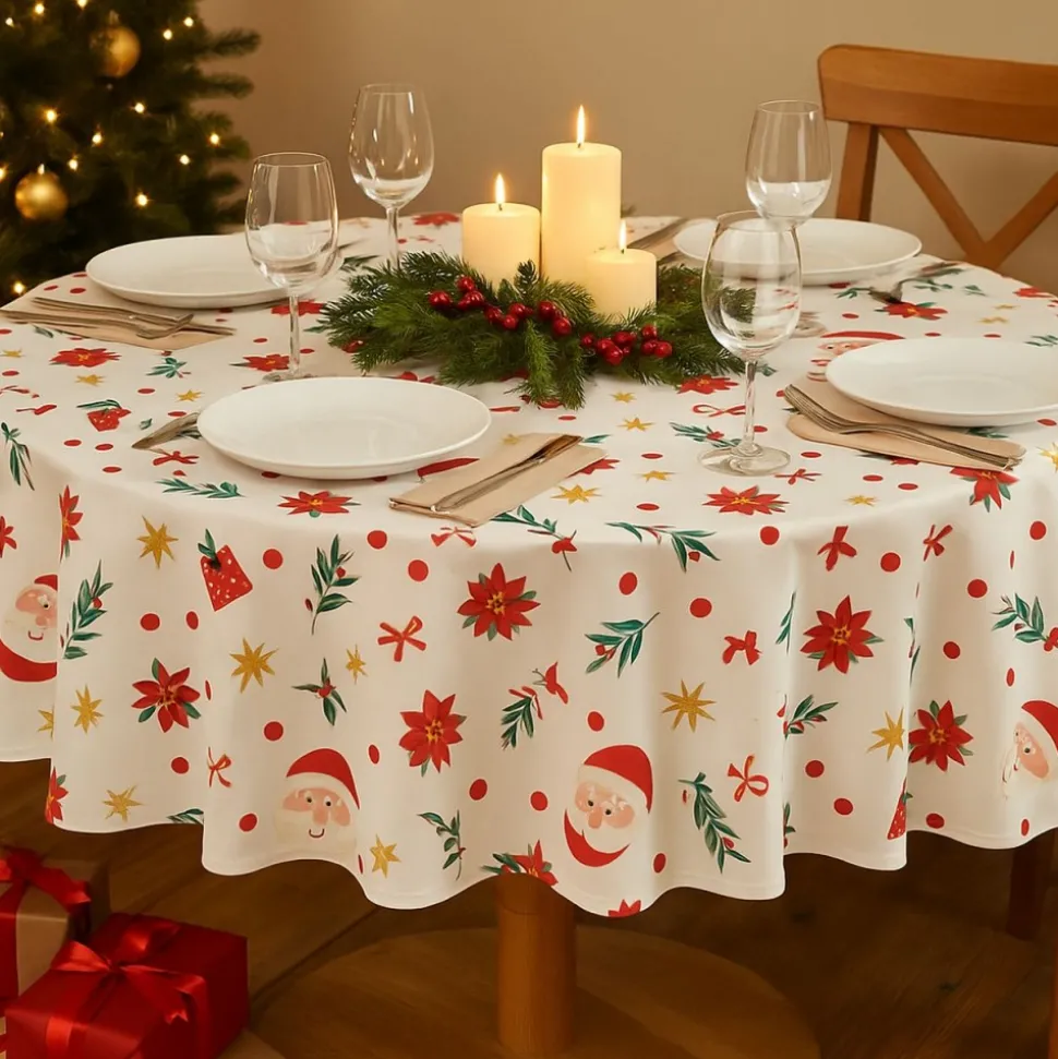 Świąteczny obrus Santa Claus 180cm