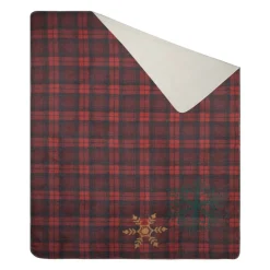 Świąteczny koc CHERRY 200x220 kratka * EUROFIRANY B.B. Choczyńscy Sp.J. Discount