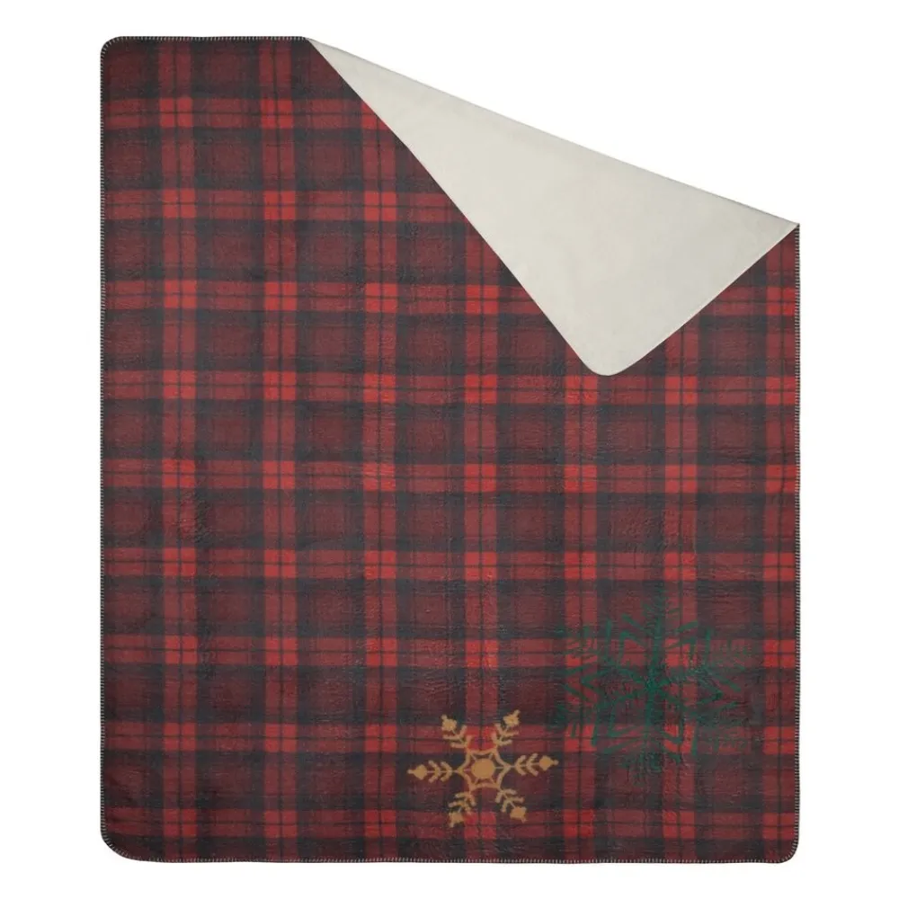 Świąteczny koc CHERRY 200x220 kratka * EUROFIRANY B.B. Choczyńscy Sp.J. Discount
