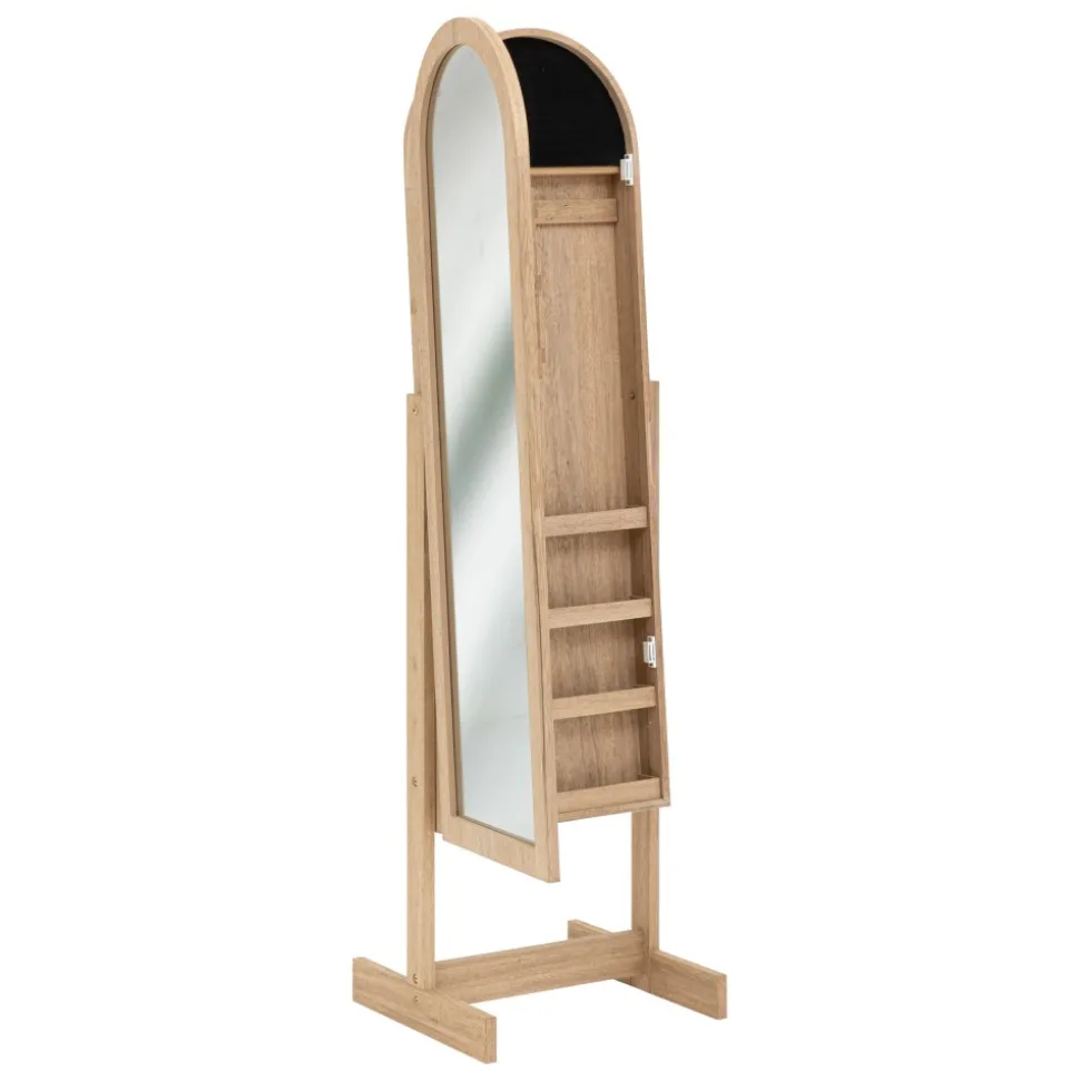 Wolnostojąca szafka na biżuterię z lustrem 145cm