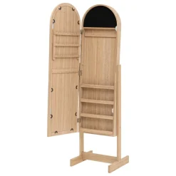 Wolnostojąca szafka na biżuterię z lustrem 145cm