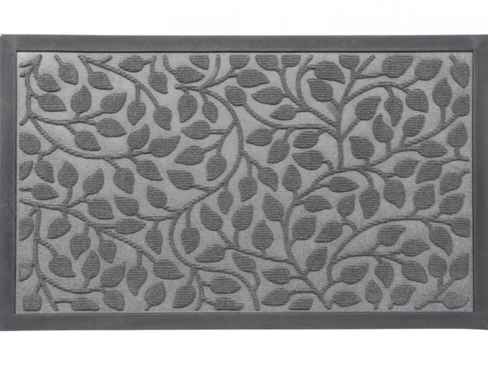 Wycieraczka FEUILLAGE 45x75 cm szara