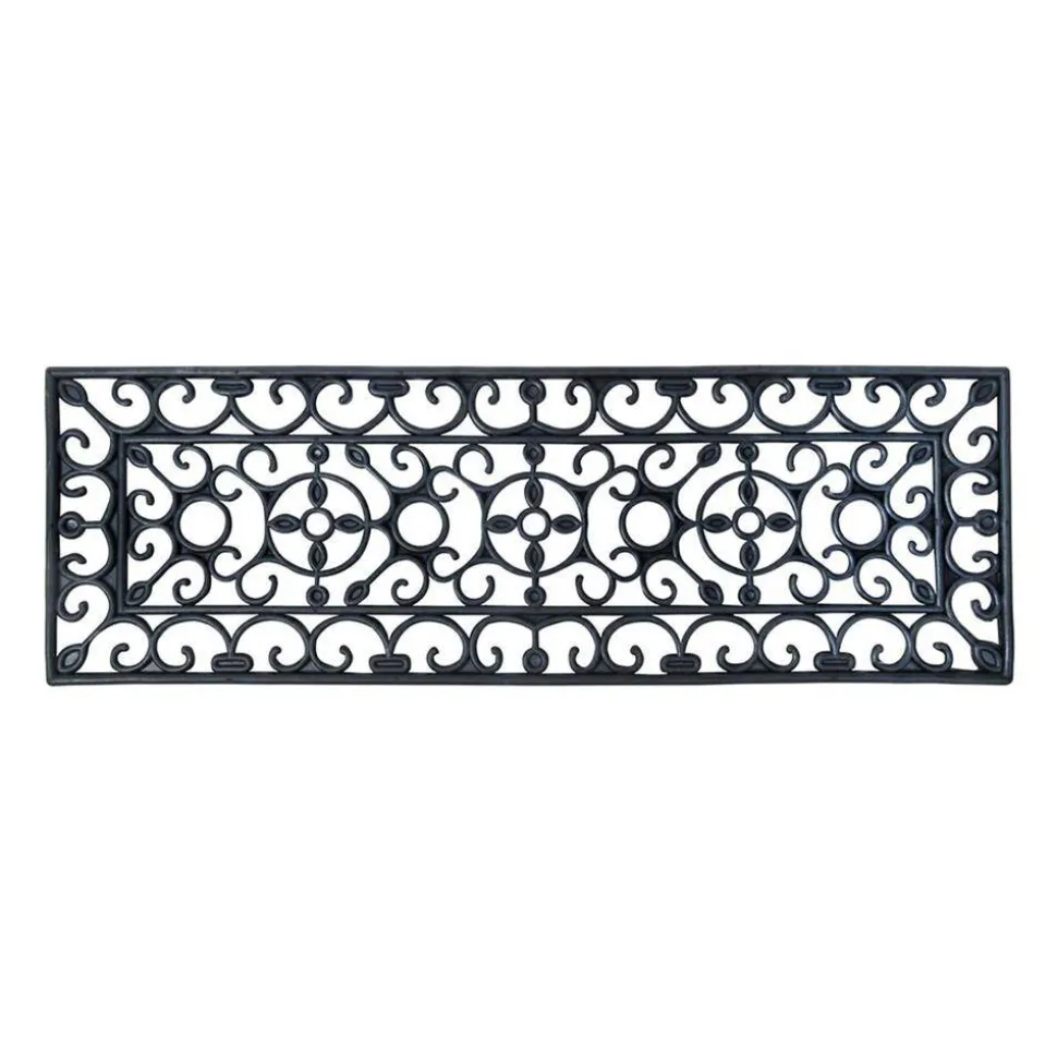 Wycieraczka gumowa w stylu wiktoriańskim 75x25cm