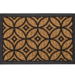 Wycieraczka kokosowa ornament geometryczny z ramką 60x40 cm