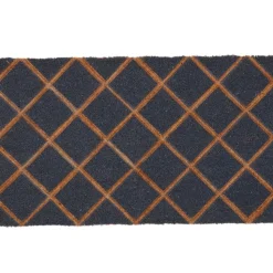 Wycieraczka z włókna kokosowego z geometrycznym wzorem 75x45 cm