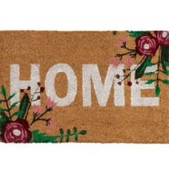 Wycieraczka kokosowa HOME kwiaty 60x40 cm * HowHomely New